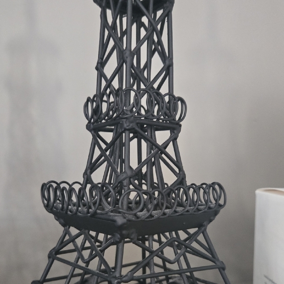 Black Eiffel Tower Wire Sculptures, Faahion Girls, Statement, GUC, 12", Iron Art - Picture 7 of 12